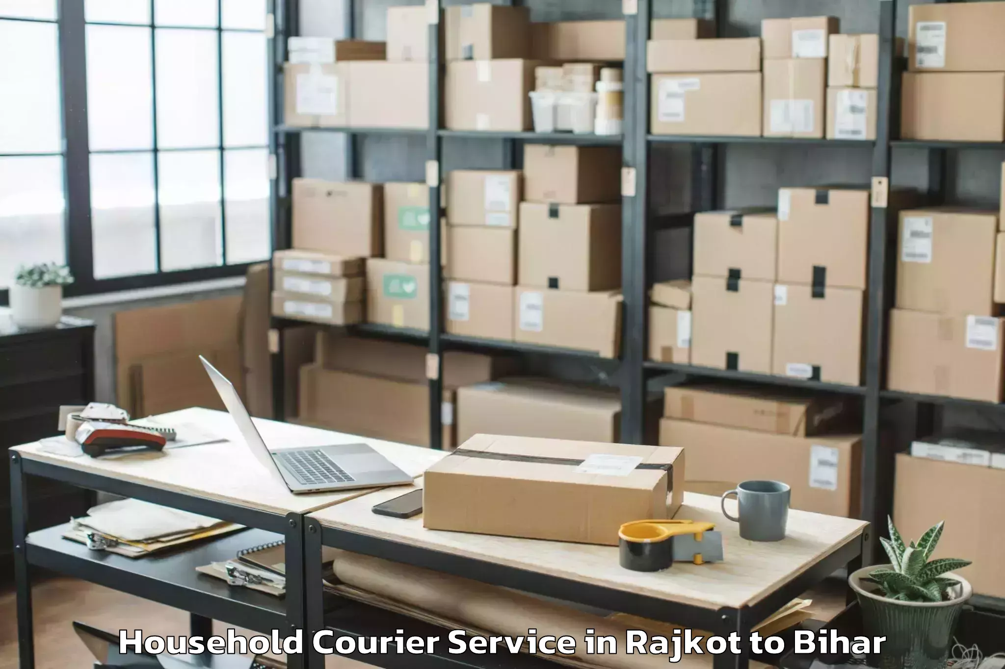 Book Rajkot to Kesariya Household Courier Online